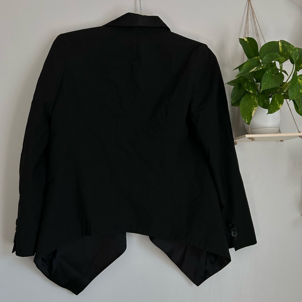🩷MICHAEL KORS BLACK TUXEDO BLAZER WOMANS SIZE XS BUSINESS OFFICE LONG SLEEVE - Picture 5 of 7